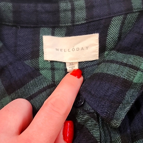 Melody XL Flannel Button Down - Picture 2 of 2